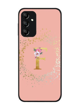 Rugged Black edge case for Samsung Galaxy M14 5G Slim fit Soft Case Flexible Rubber Edges Anti Drop TPU Cover -  Custom Monogram Initial Letter Floral Pattern Alphabet - F  (Rose Pink ) - pzsku/Z22931DD5B4E6E37201C6Z/45/_/1687791346/50cd67b1-1042-4369-9b24-49b9ea331b2c
