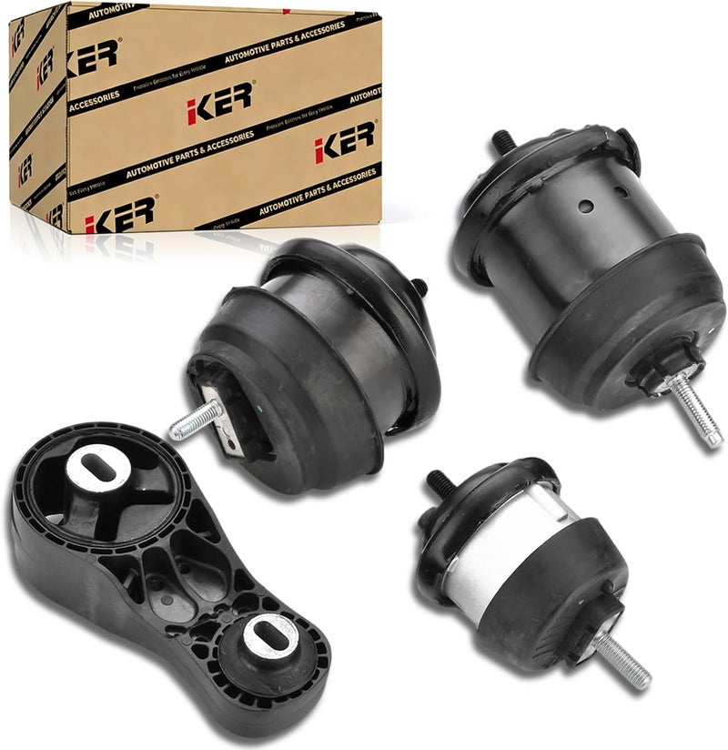 Iker 4PCS Engine Motor Transmission Mount Kit for GMC Acadia, Saturn Outlook, Buick Enclave, Chevrolet Traverse - Image 1