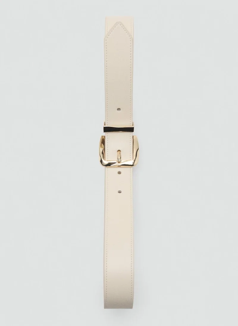 مانجو Embossed Buckle Belt