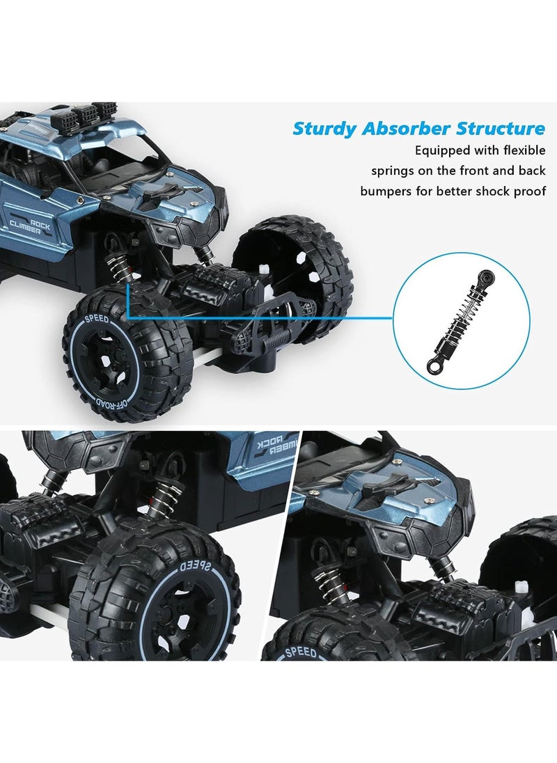 Swift RC Car Remote Control Rechargeable Monster Trucks 2.4GHz RC Car Vehicle Truck Crawler with Rechargeable Batteries for Boys Kids and Adults, Light Blue  - Image 5