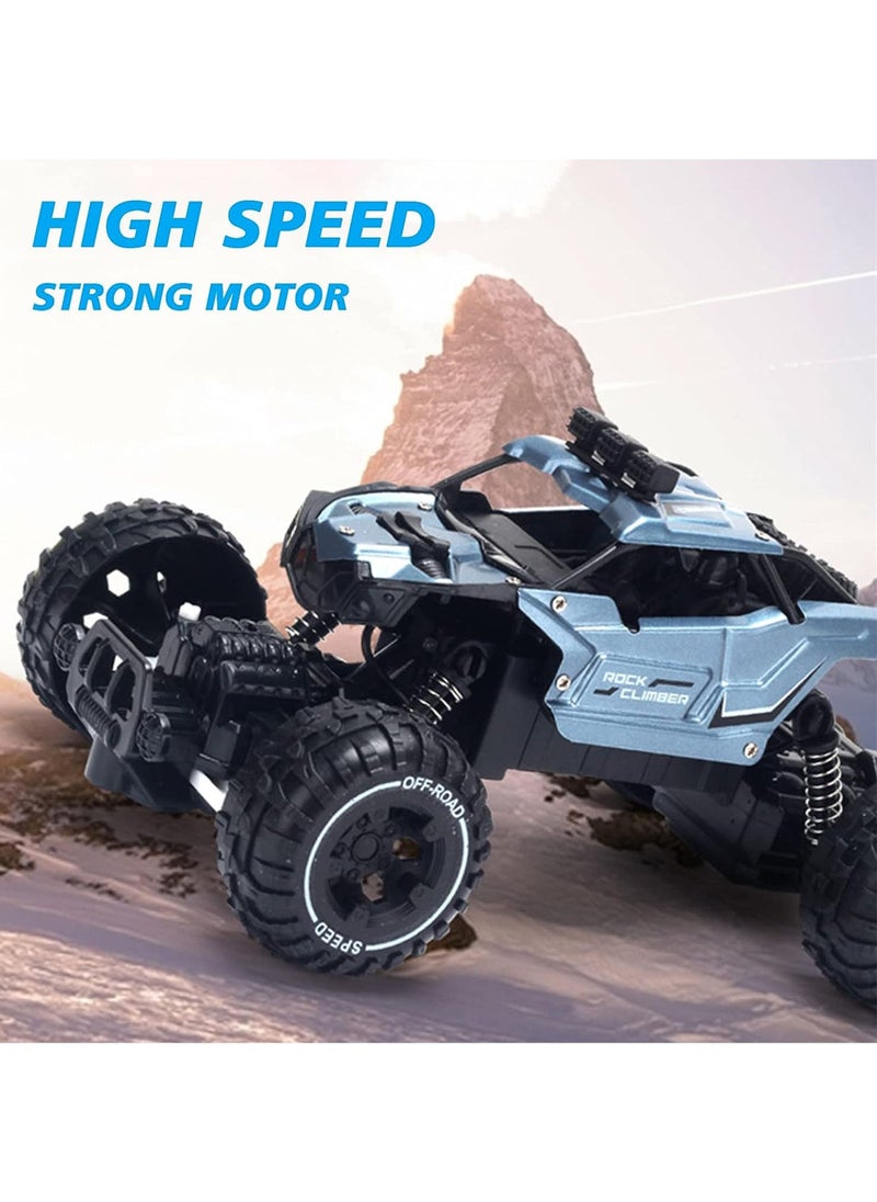 Swift RC Car Remote Control Rechargeable Monster Trucks 2.4GHz RC Car Vehicle Truck Crawler with Rechargeable Batteries for Boys Kids and Adults, Light Blue  - Image 4