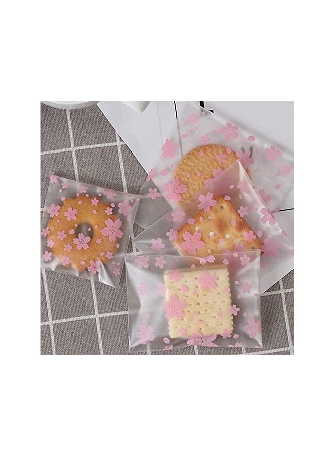 S-TOP 100pcs Plastic Bags Self Sealing Flower Cellophane Crystal Shiny Clear Cello Transparent Pouch Self-Adhesive Resealable for Packing and Storage Wrapping Gift Bag - Image 2
