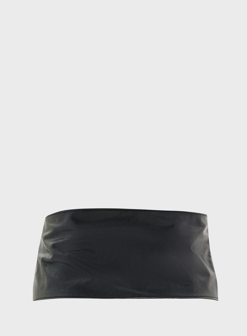 Miss Selfridge Soft Round Buckle Belt - Image 2