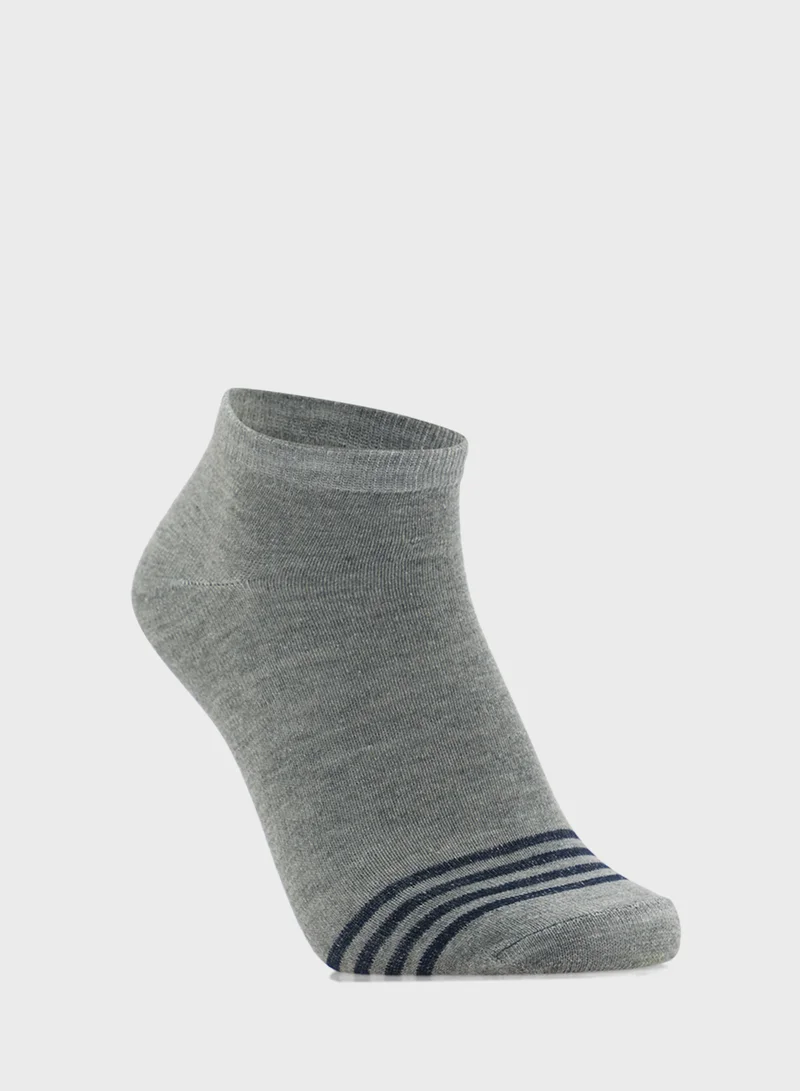 Seventy Five Basics 5 Pack Of Socks