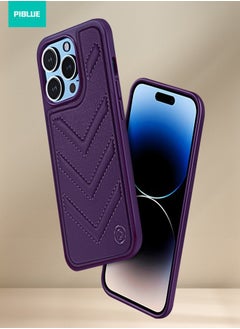 PiBlue Silicone Case Cover Liquid Gel Soft Ultra Slim Shockproof Back Cover Full Body Protection For Apple iPhone 14 Pro Max 6.7 inch Eggplant 