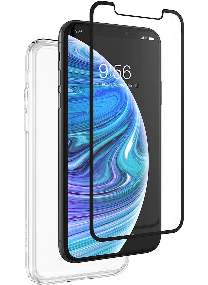 InvisibleShield 360 Glass Curve Screen Protector for iPhone Xs/ X with Clear Case Cover - [Bundle]  - Image 1
