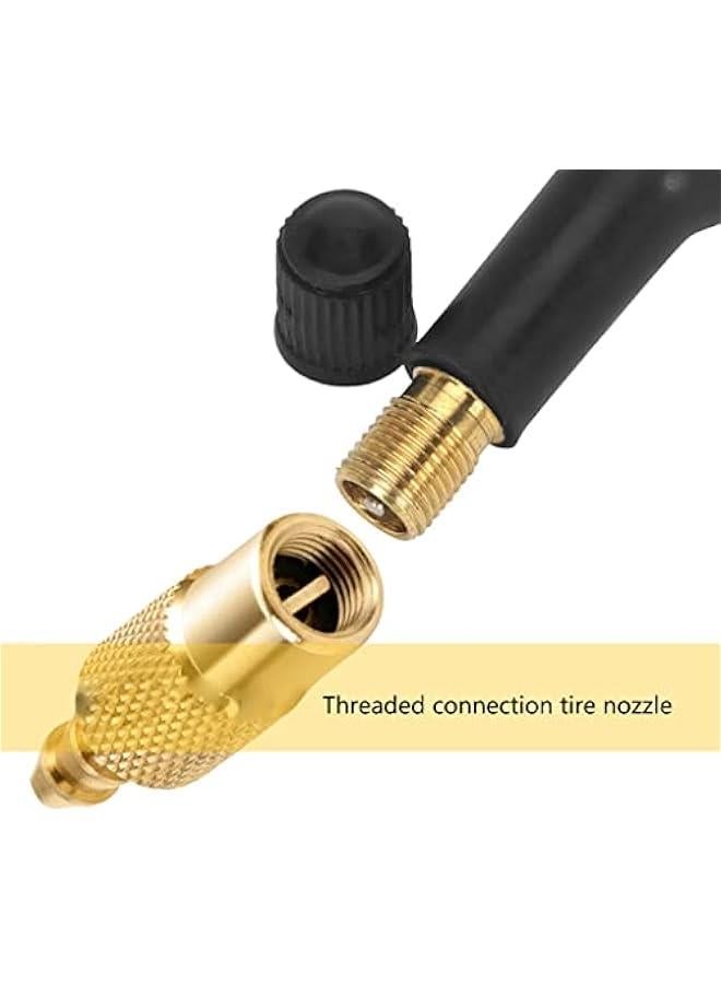 Generic Air Chuck Closed Flow Straight Lock-On Tire Chuck For Inflator Nozzle Adapter Clip Type-Valve Connector Gauge Compressor Tire Inflator Chuck For Semi Hose Long Head Adapter With Gauge Quick  - Image 3