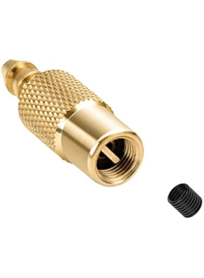Generic Air Chuck Closed Flow Straight Lock-On Tire Chuck For Inflator Nozzle Adapter Clip Type-Valve Connector Gauge Compressor Tire Inflator Chuck For Semi Hose Long Head Adapter With Gauge Quick  - Image 4