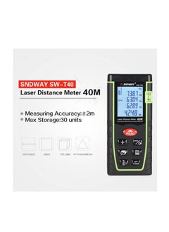 SNDWAY SNDWAY SW T40 digital laser rangefinder 40m distance meter tape measure area volume dilatometer  - Image 5