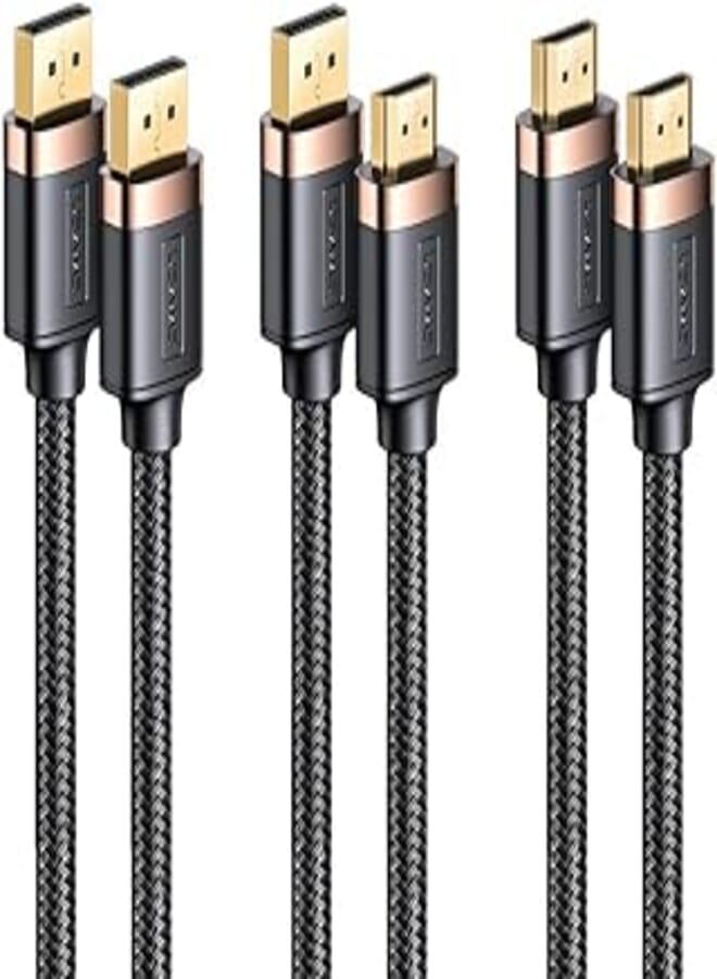 Usams Us-Sj530 U74 4K Hd Dp To Hdmi Cable With 2M Length Thanks To The Technology Used, The Cable Ensures Safe Use For A Long Time