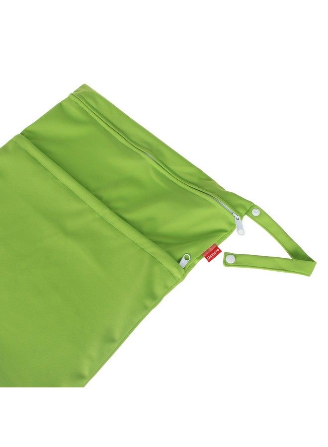 Damero 2Pcs Pack Cute Travel Baby Wet And Dry Cloth Diaper Organizer Bag(Large Green+Light Blue) - Image 5