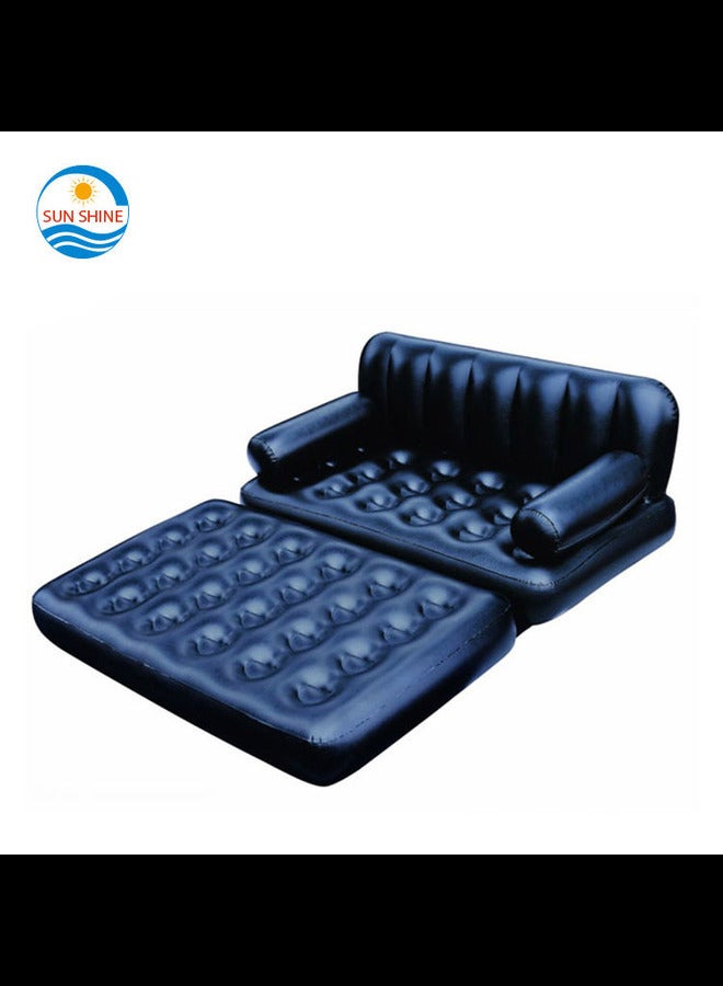 Generic Inflatable 5 in 1 sofa air Bed Couch Blow up Mattress with Pump  - Image 1