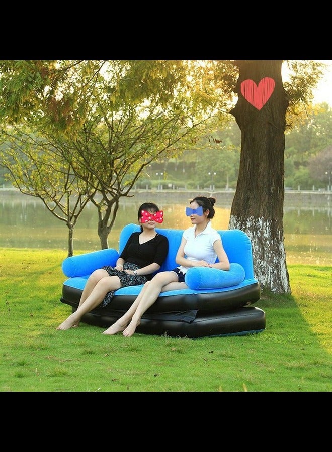 Generic Inflatable 5 in 1 sofa air Bed Couch Blow up Mattress with Pump  - Image 5