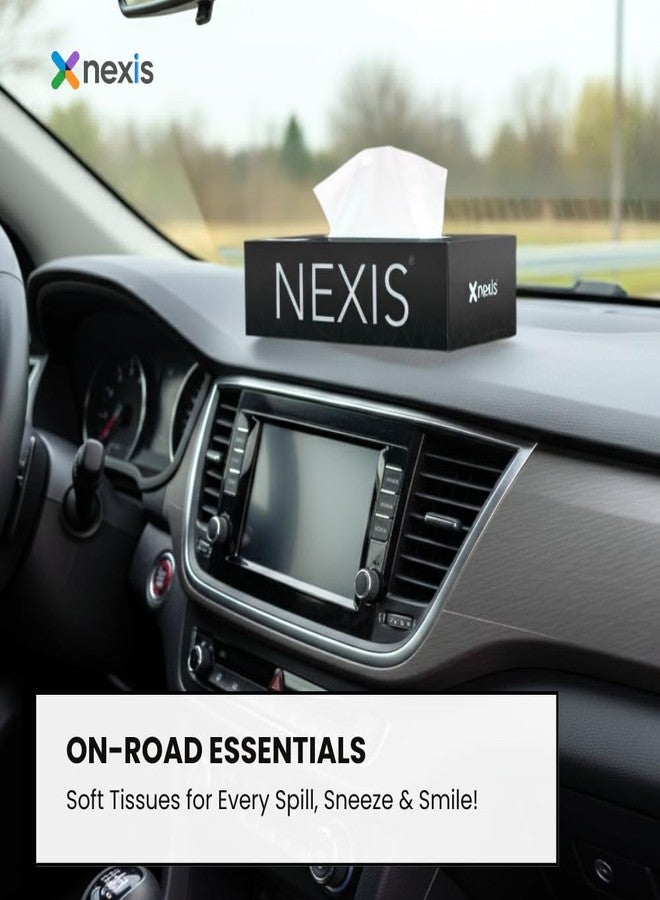 NEXIS || 2-Ply Facial Tissue Paper Box || 400 Sheets || 100 Pulls x 2 Boxes || Car Tissue || Soft And Highly Absorbent || 100% Natural Virgin Fibre || Pack of 2 - Image 5