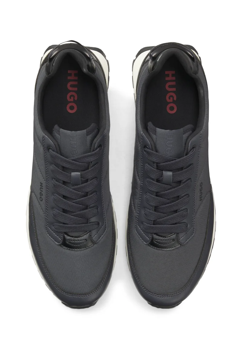 HUGO Black Running-inspired sneakers with zigzag detailing for Men | Best Price UAE