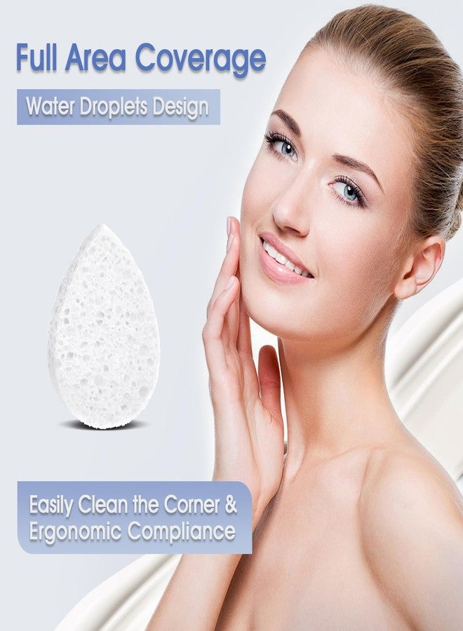 ORIGHTY 96 Count Facial Sponges for Cleansing, 100% Natural Cellulose Facial Sponges for Washing face, Compressed Cosmetic Spa Face Sponge for Exfoliating Mask, Makeup Removal, White - Image 3