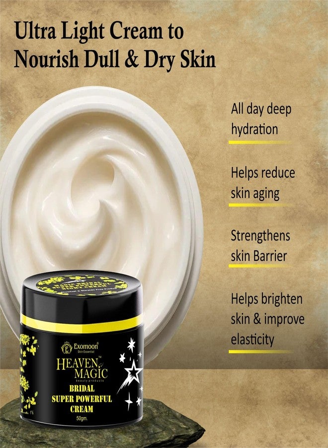 EXOMOON كريم الوجه السحري إيفينتون سموث هيفن من إكسومون برايدل لتفتيح البشرة وتنعيمها | يقلل الخطوط الدقيقة | يزيل التصبغات | نتائج ملحوظة خلال 7 أيام | مناسب لجميع أنواع البشرة (50 جم) - Image 5