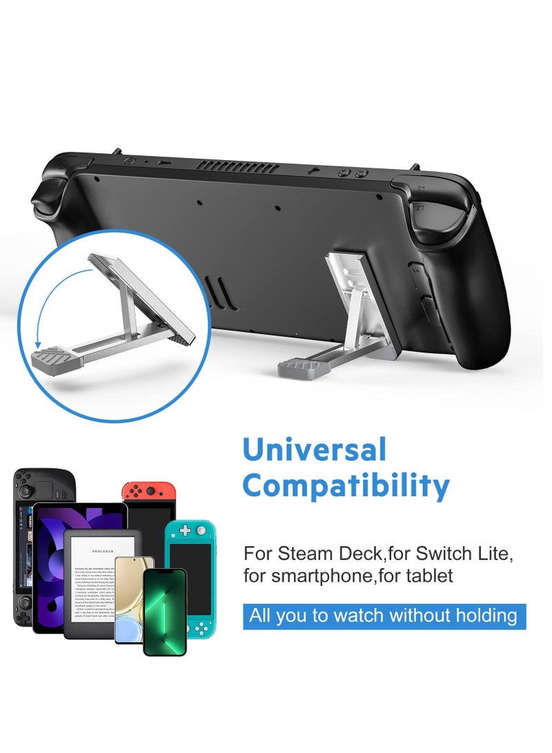 Protection Kit for Steam Deck Rocker Protection Accessorreis Kit for Steam Deck with Kickstand and Type-c Adapter 6 Thumbstick Caps Joystick Stabilizer Clamps for Steam Deck - Image 5