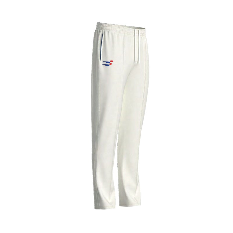 زي كريكيت Generic Cricket White Shirt and Trouser Set Long Sleeves for Juniors - Cricket Uniform - Large - Image 5