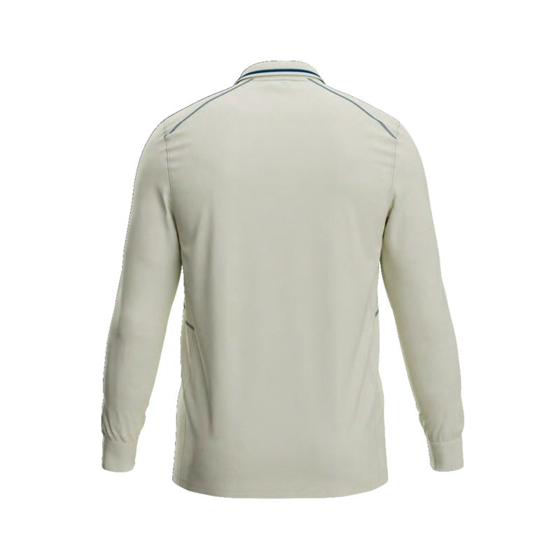 زي كريكيت Generic Cricket White Shirt and Trouser Set Long Sleeves for Juniors - Cricket Uniform - Large - Image 3