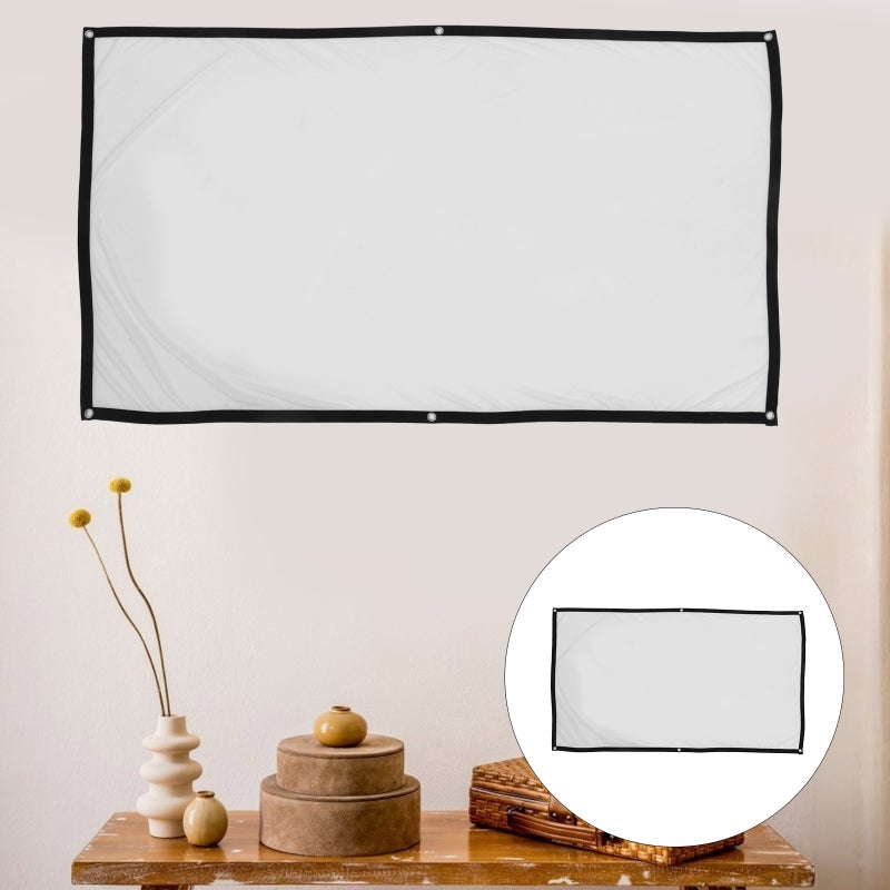 2pcs Projector Screen 72 Inch Foldable 16:9 Projector Projector Screen - Image 1