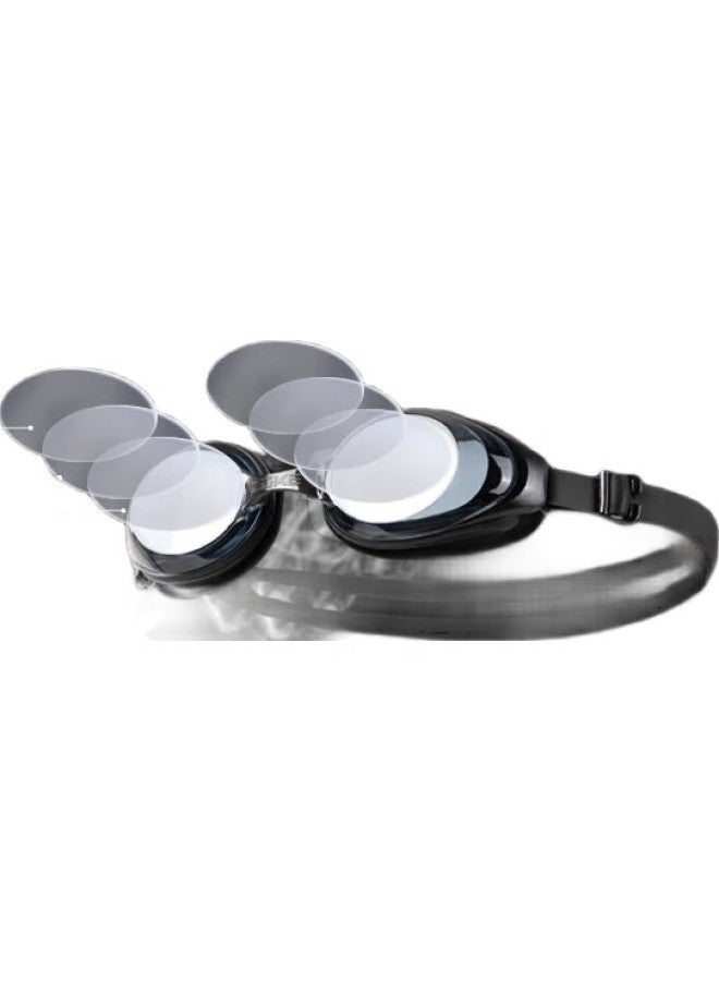 ZOKE Swimming Goggles For Men And Women, Stylish Comfortable Waterproof Anti-Fog High-Definition Clear Swimming Glasses 616501101-1 Black - Image 1