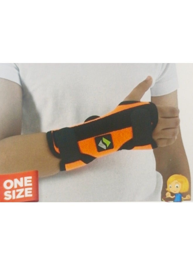 SupportLine Wrist Splint for Kids with Thumb Grid ERSA-207 – One Size  - Image 1