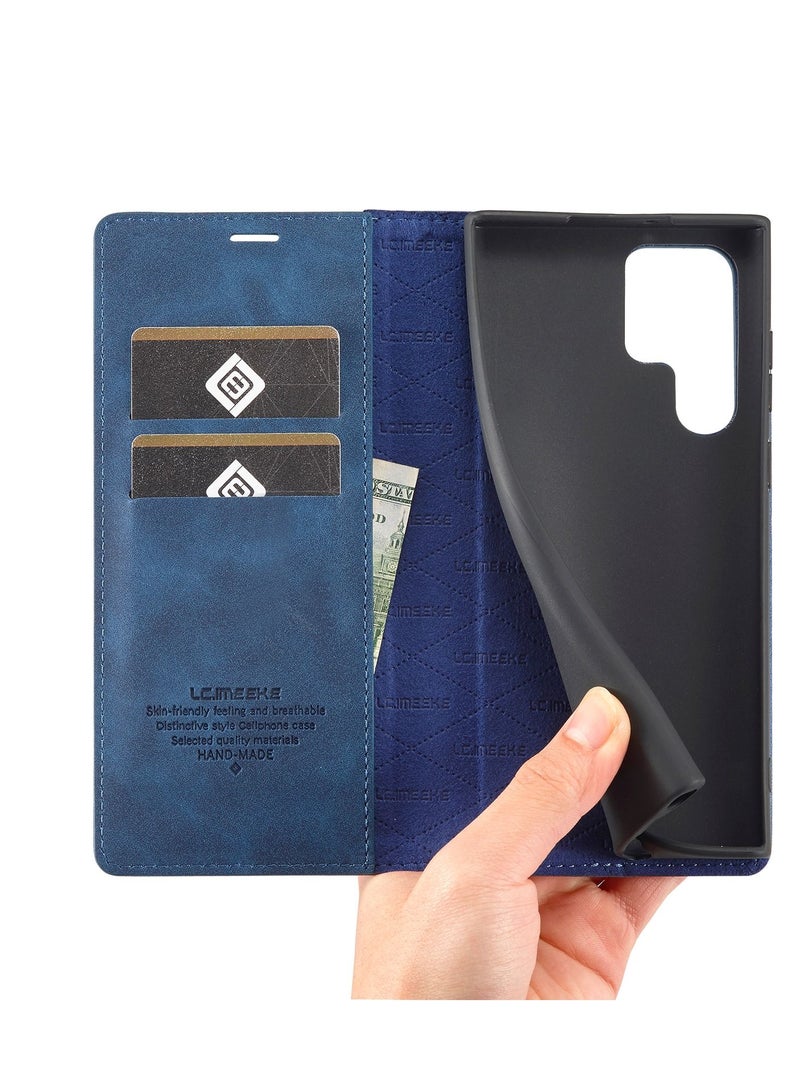 Suteni Flip Cover Leather Protective Case for Samsung Mobile Phone - Image 2