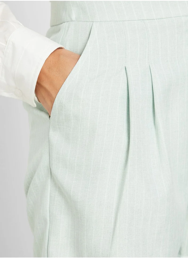 LOST INK Co-Ord Pleat Detail Shorts