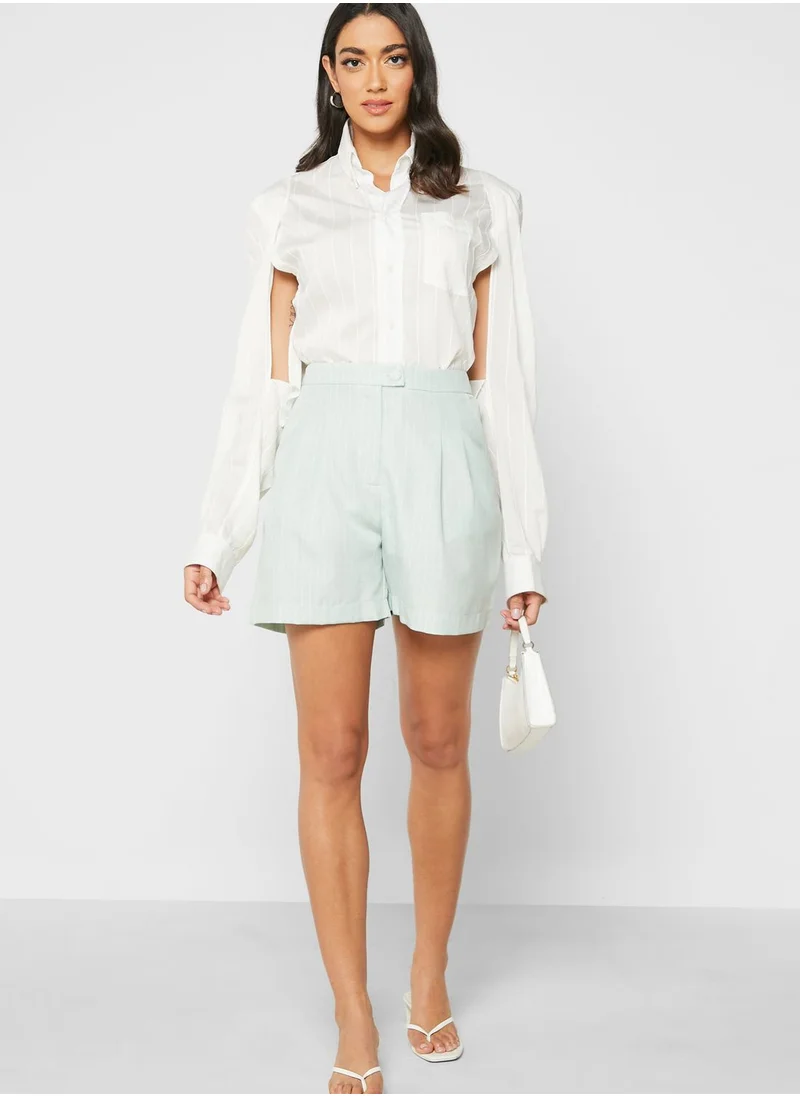 LOST INK Co-Ord Pleat Detail Shorts
