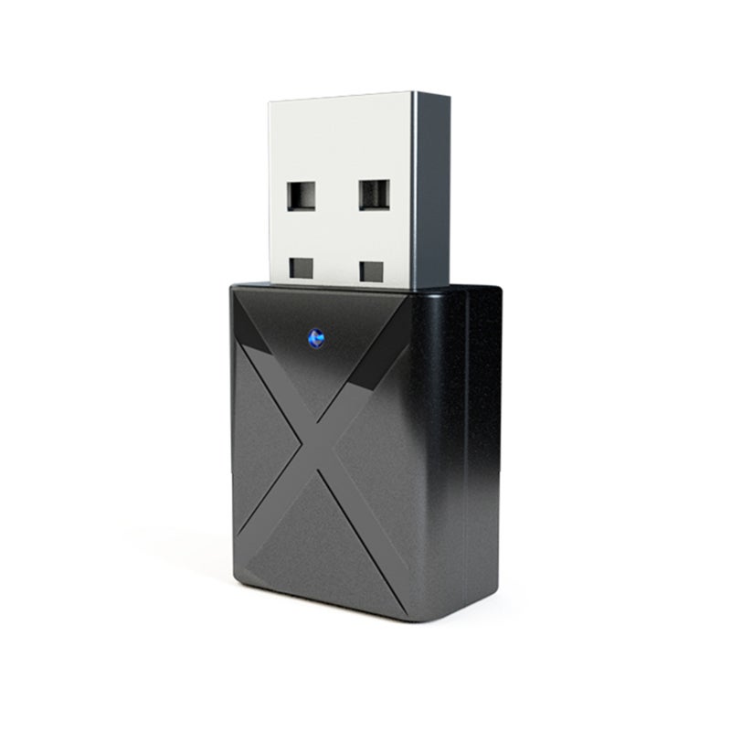 USB Audio Adapter: Black 2 In 1 Design - Broad Compatibility Plug And Play Audio Transmitter Receiver For Non-BT Devices BT Headphones Home Stereo Systems - Image 2