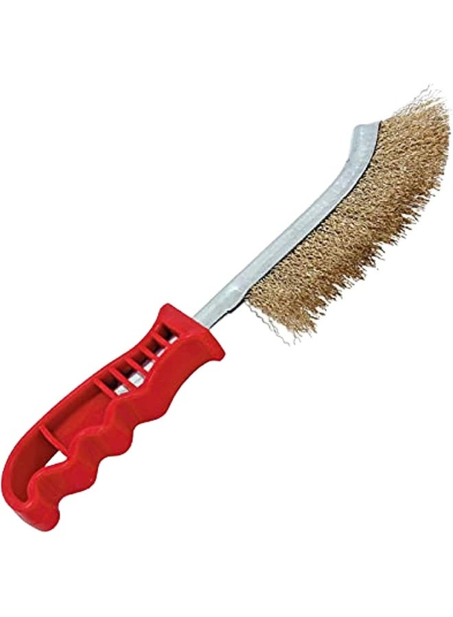 Beorol Steel Coated Hand Brush Wire Brush With Pvc Handle For Cleaning Rust And Slag - Image 1