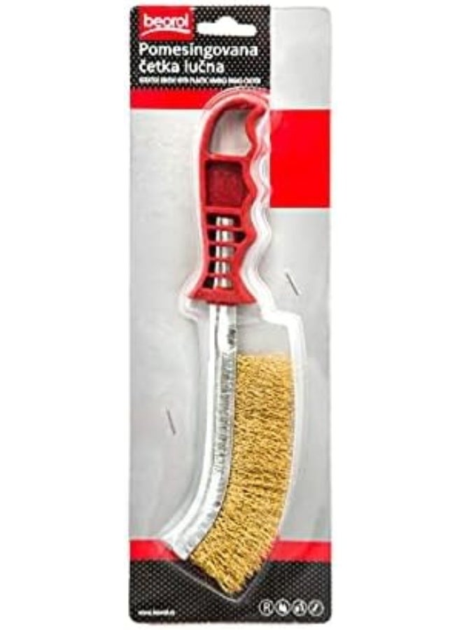 Beorol Steel Coated Hand Brush Wire Brush With Pvc Handle For Cleaning Rust And Slag - Image 5