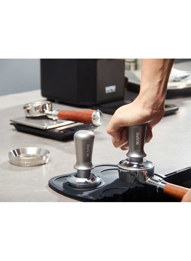 IKAPE 51mm Espresso Tamper, Premium Barista Coffee Tamper with Calibrated Spring Loaded, 100% Flat Stainless Steel Base Tamper for Espresso Machine - Image 5