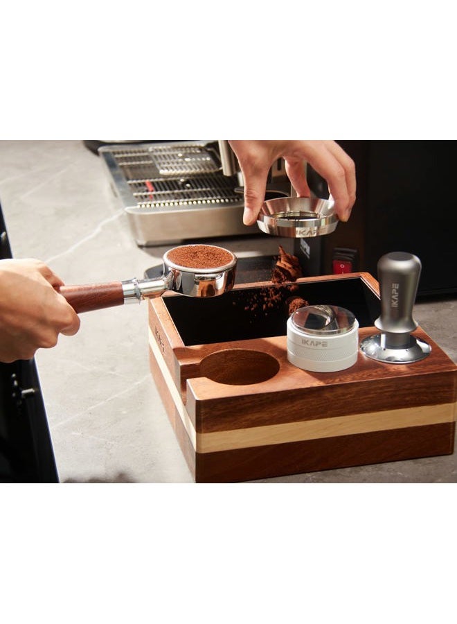 IKAPE 51mm Espresso Tamper, Premium Barista Coffee Tamper with Calibrated Spring Loaded, 100% Flat Stainless Steel Base Tamper for Espresso Machine - Image 4