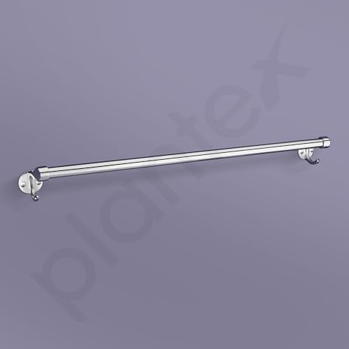 Plantex Stainless Steel Towel Rod for Bathroom 24 Inch/Single Rod Bathroom Towel Holder/Towel Hanger for Wash Basin/Bathroom Accessories (24 Inch-Chrome) - Image 2
