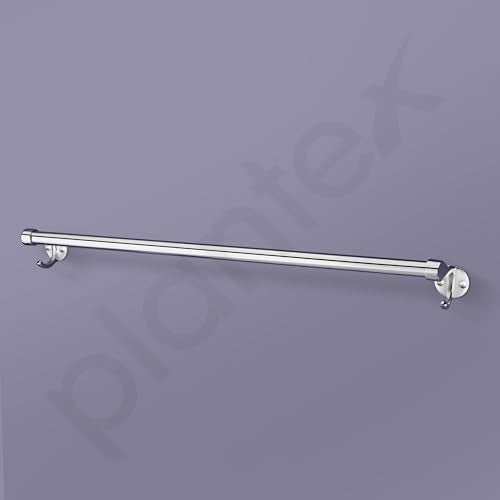 Plantex Stainless Steel Towel Rod for Bathroom 24 Inch/Single Rod Bathroom Towel Holder/Towel Hanger for Wash Basin/Bathroom Accessories (24 Inch-Chrome) - Image 4
