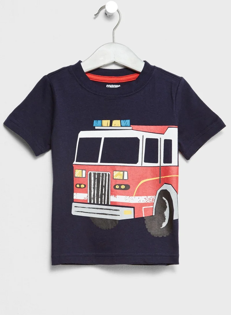 GYMBOREE Infant Fire Truck T-Shirt