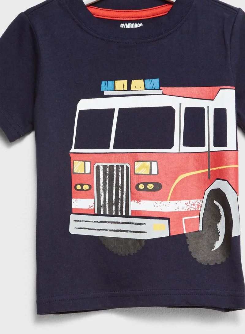 GYMBOREE Infant Fire Truck T-Shirt