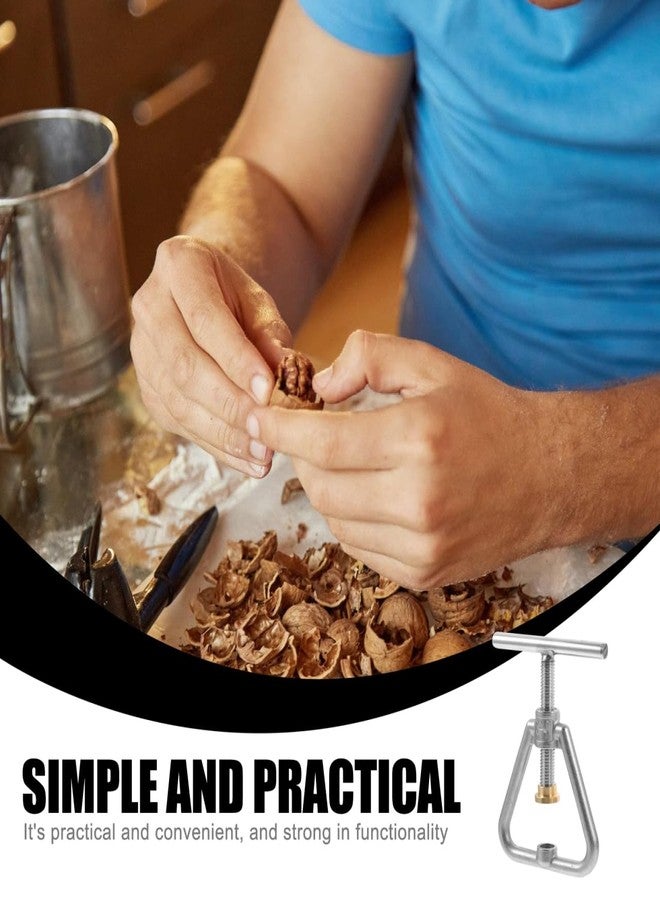 Hemoton Nut Cracker Black Walnut Cracker Stainless Steel Nutcracker Tool for Walnut Hazelnut Almonds Pecan Walnuts - Image 5