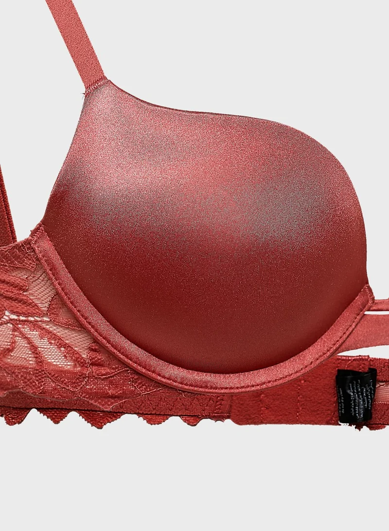 La Senza Lace Detail Plunge Bra