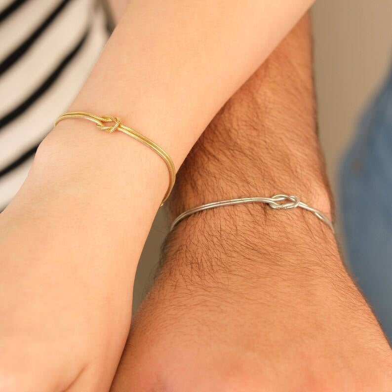 Golden & Silver Couples Stainless Steel Bracelet - Image 5