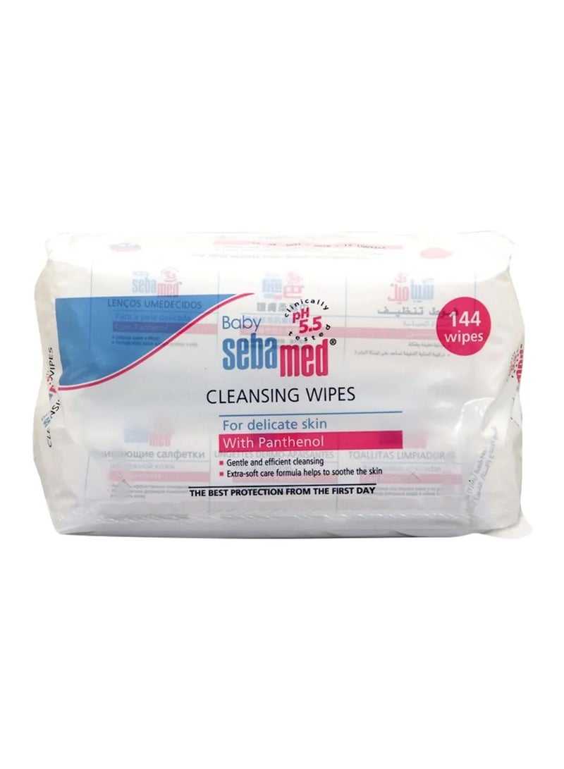 Sebamed Baby Cleansing Wet Wipes With Panthenol 144 Pieces Pack - Image 2
