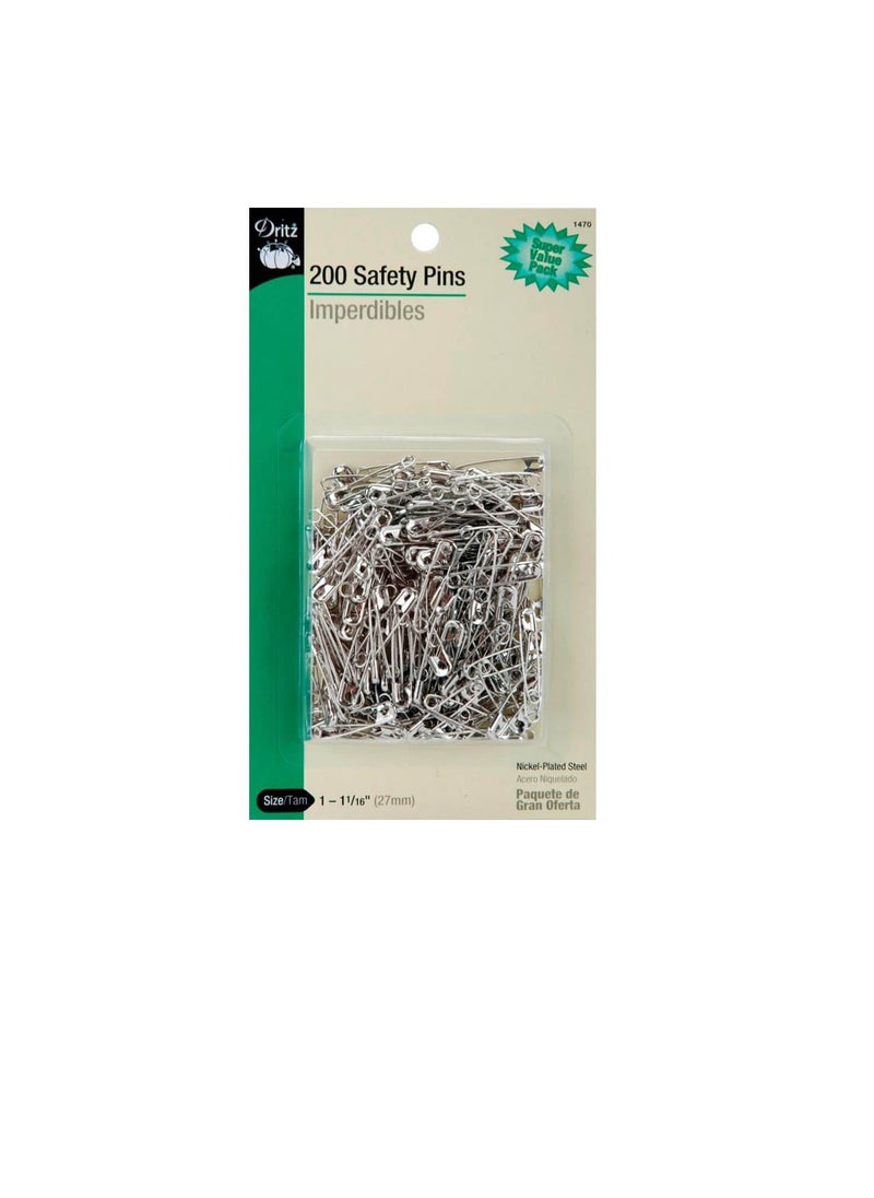 Dritz - Dritz Safety Pins 200pcs Size 1 - Image 1