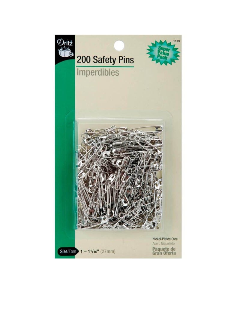 Dritz - Dritz Safety Pins 200pcs Size 1 - Image 1