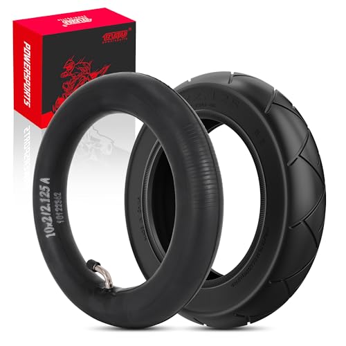 RUTU 10x2.125 Heavy Duty Tire and Inner Tube Compatible with Smart Electric Balance Scooter Bike, Bicycle, Tricycle, Stroller Replacement Wheels for 10-inch Tires with 6-inch Rims - Image 1