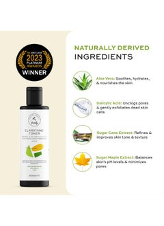 The Natural And Organic Family Clarifying Toner for Face - Salicylic Acid Toner - Spot and Oil Control, Cruelty-Free Skincare by The Natural and Organic Family - 7.04 oz  - Image 2