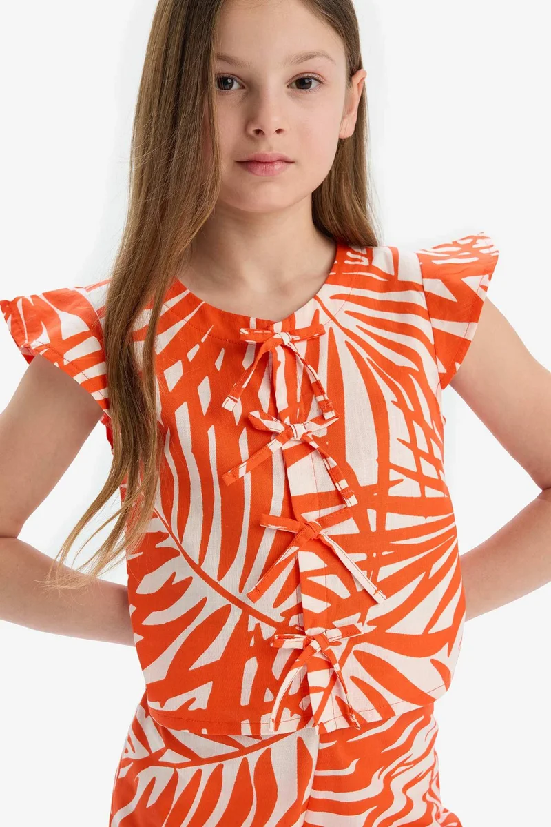 ديفاكتو Girl Short Sleeve Blouse