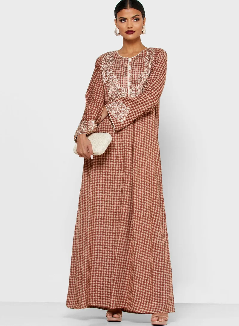 KASHKHA Embellished Jalabiya