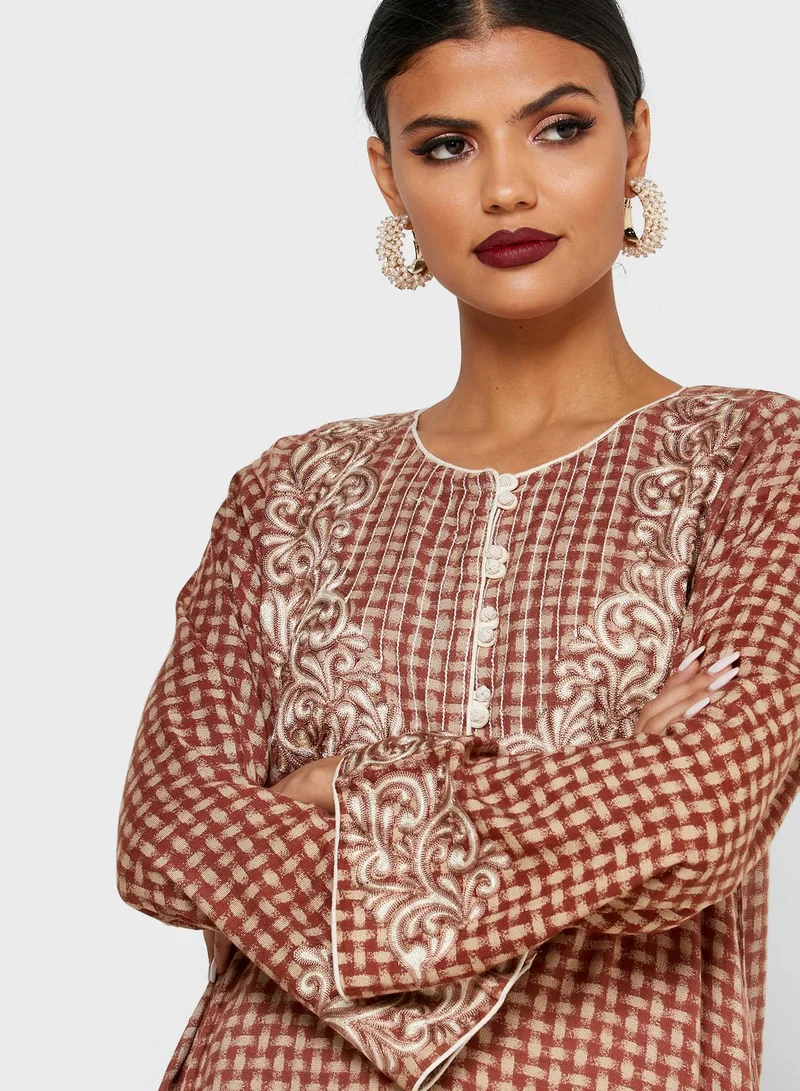 KASHKHA Embellished Jalabiya